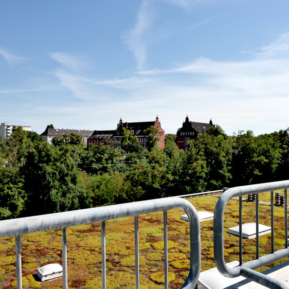 Blick von der Dachterrasse des Atriums, Berlin Südkreuz